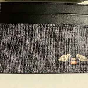 Designer Black and Gray Bee Key & Card Holder
